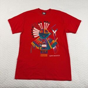 Vintage Sportex Red New Mexico Native American Graphic Tee Shirt Mens  Medium
